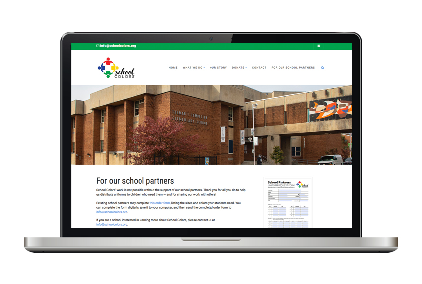 School Colors website